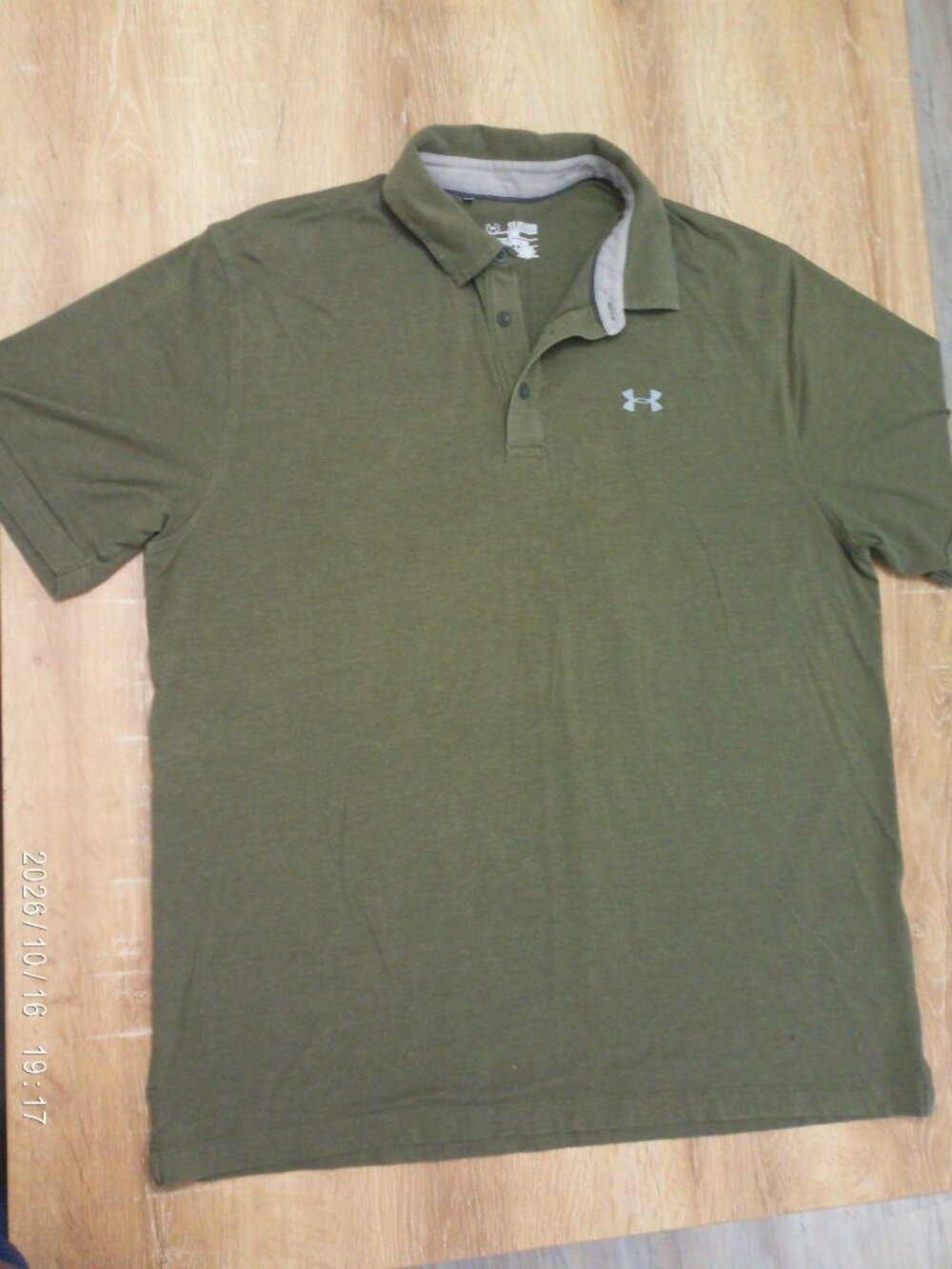 Under Armour Mens HeatGear Loose Fit Polo Shirt 2XL Olive Green